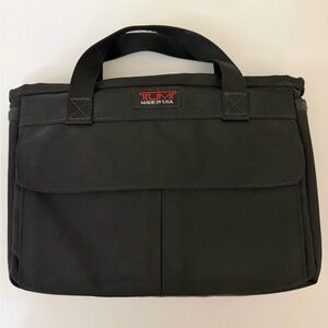 Tumi Ballistic Nylon Small Courier Tote Bag Black 2 Handle